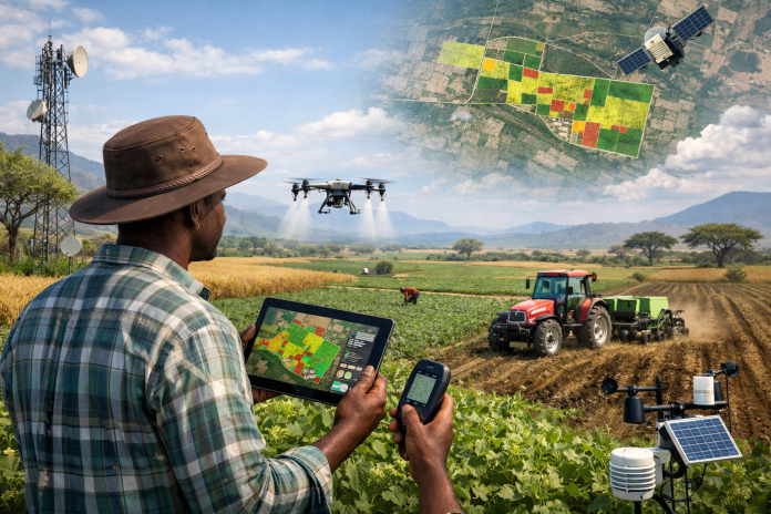 how geospatial data is transforming agriculture across Africa by providing vital insights into land and climate conditions